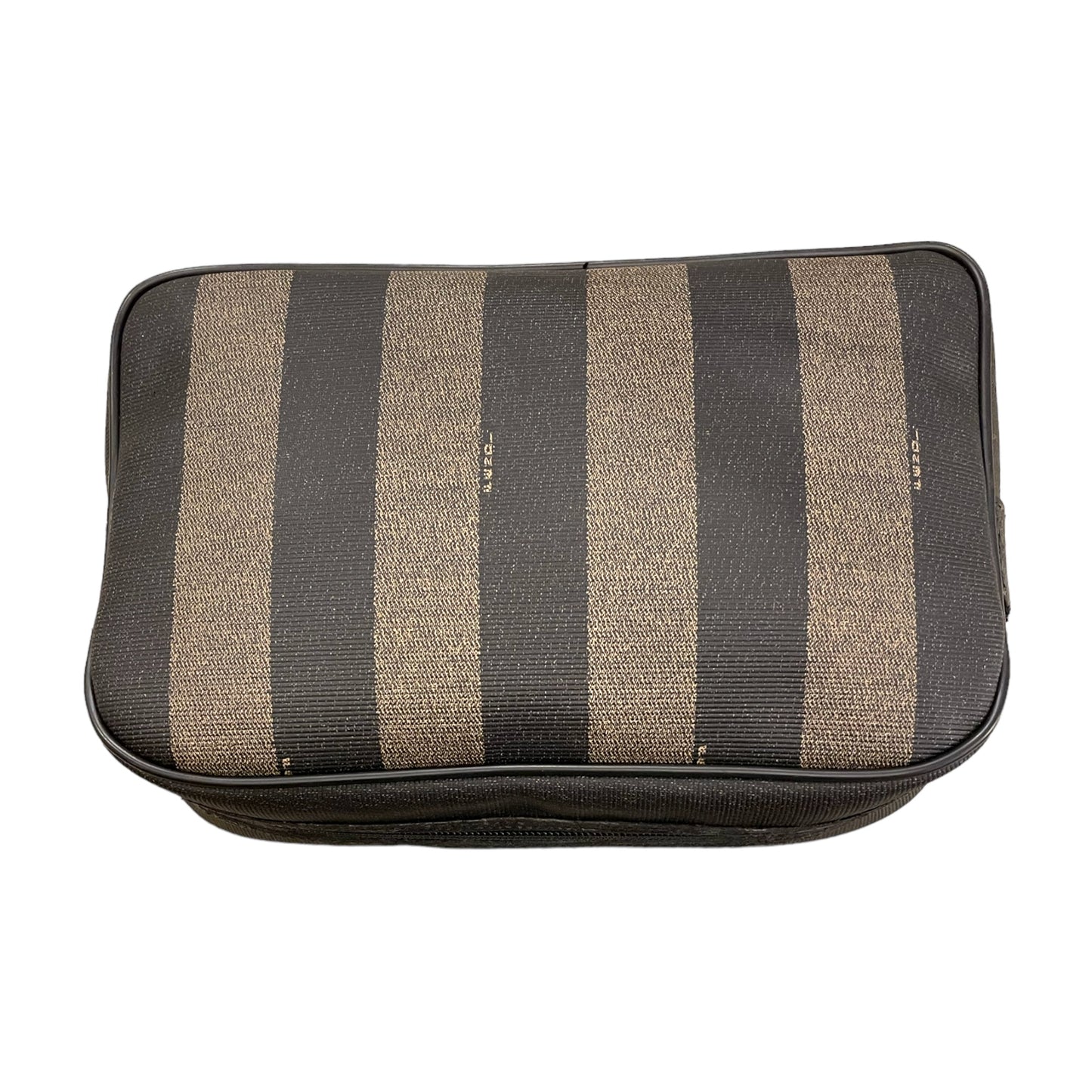 FENDI Vintage PQUIN STRIPED Clutch/Cosmetics Case