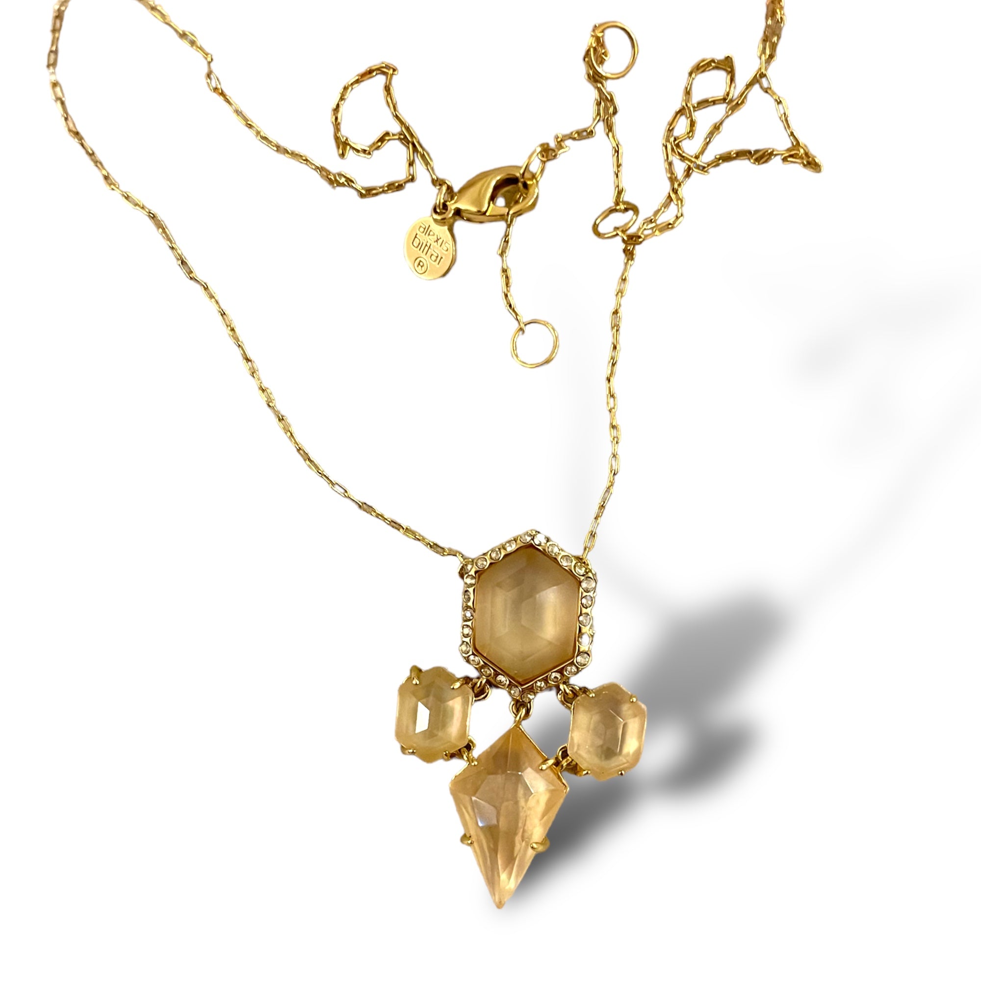 ALEXIS BITTAR Blush & Gold-Tone Metal Necklace
