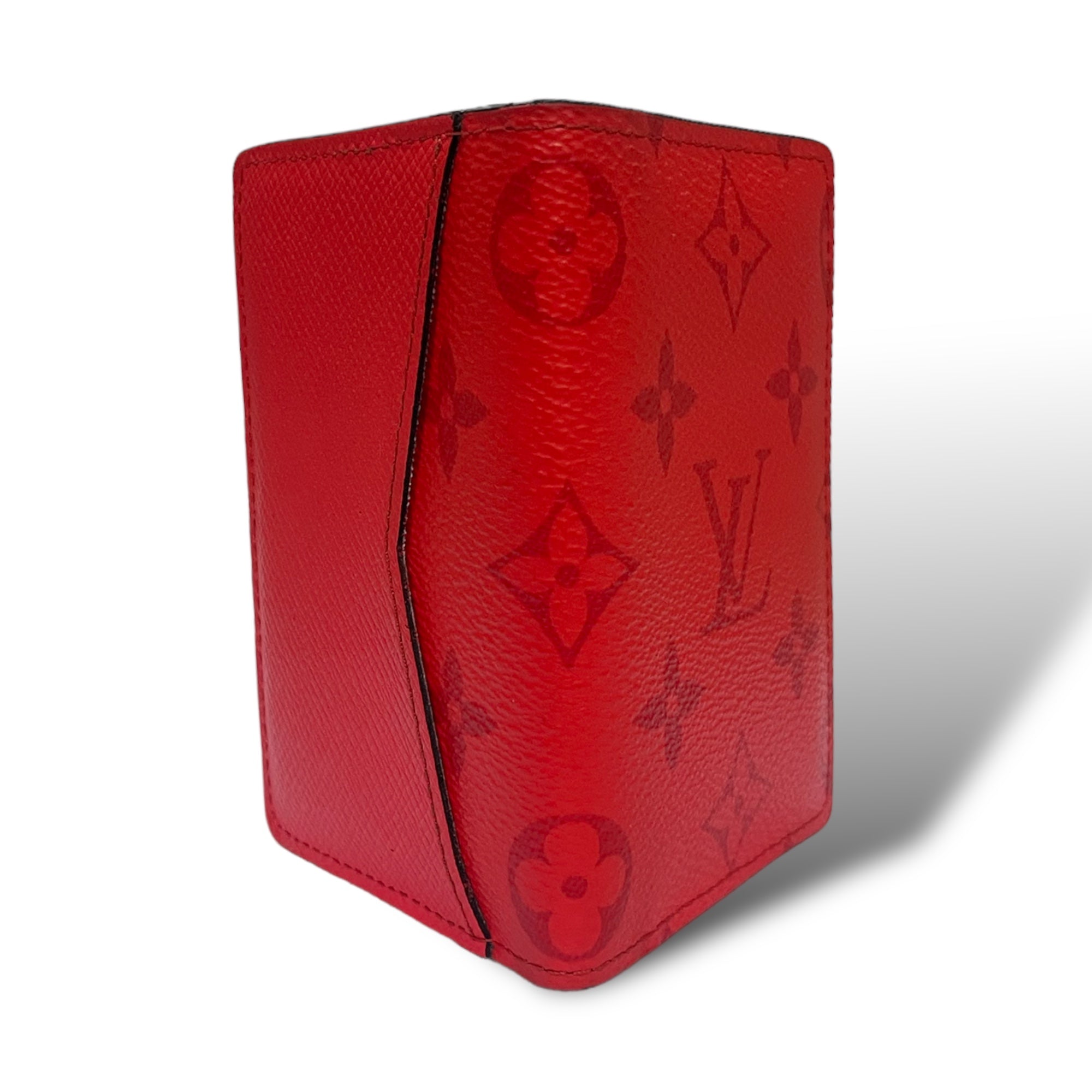 Louis Vuitton Fire Red Taigarama Monogram Pocket Organizer