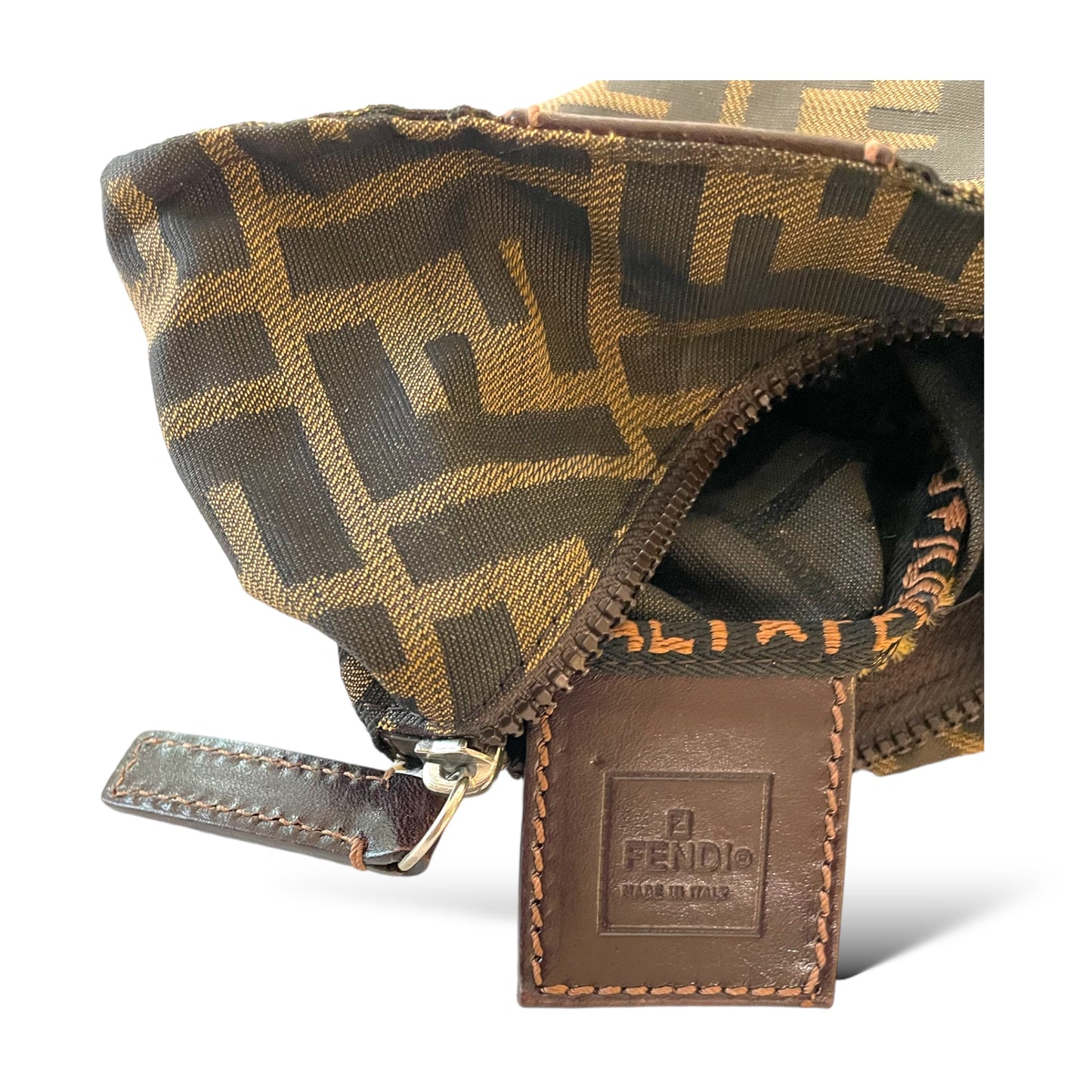 FENDI Vintage Zucca Print Pouch / Makeup Case