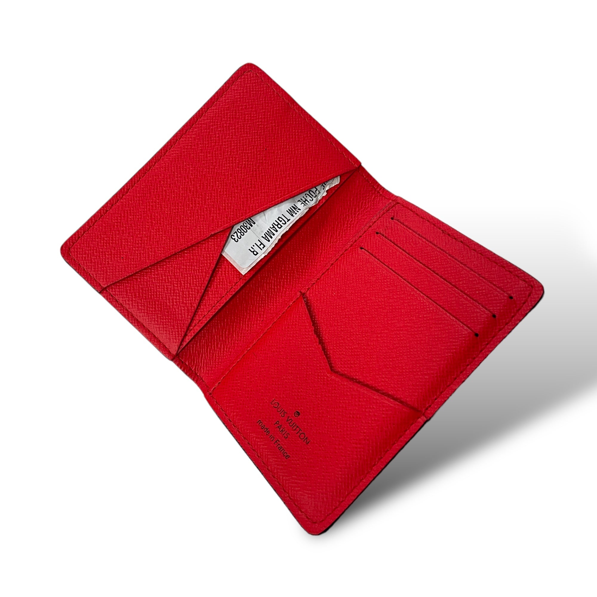 Louis Vuitton Fire Red Taigarama Monogram Pocket Organizer
