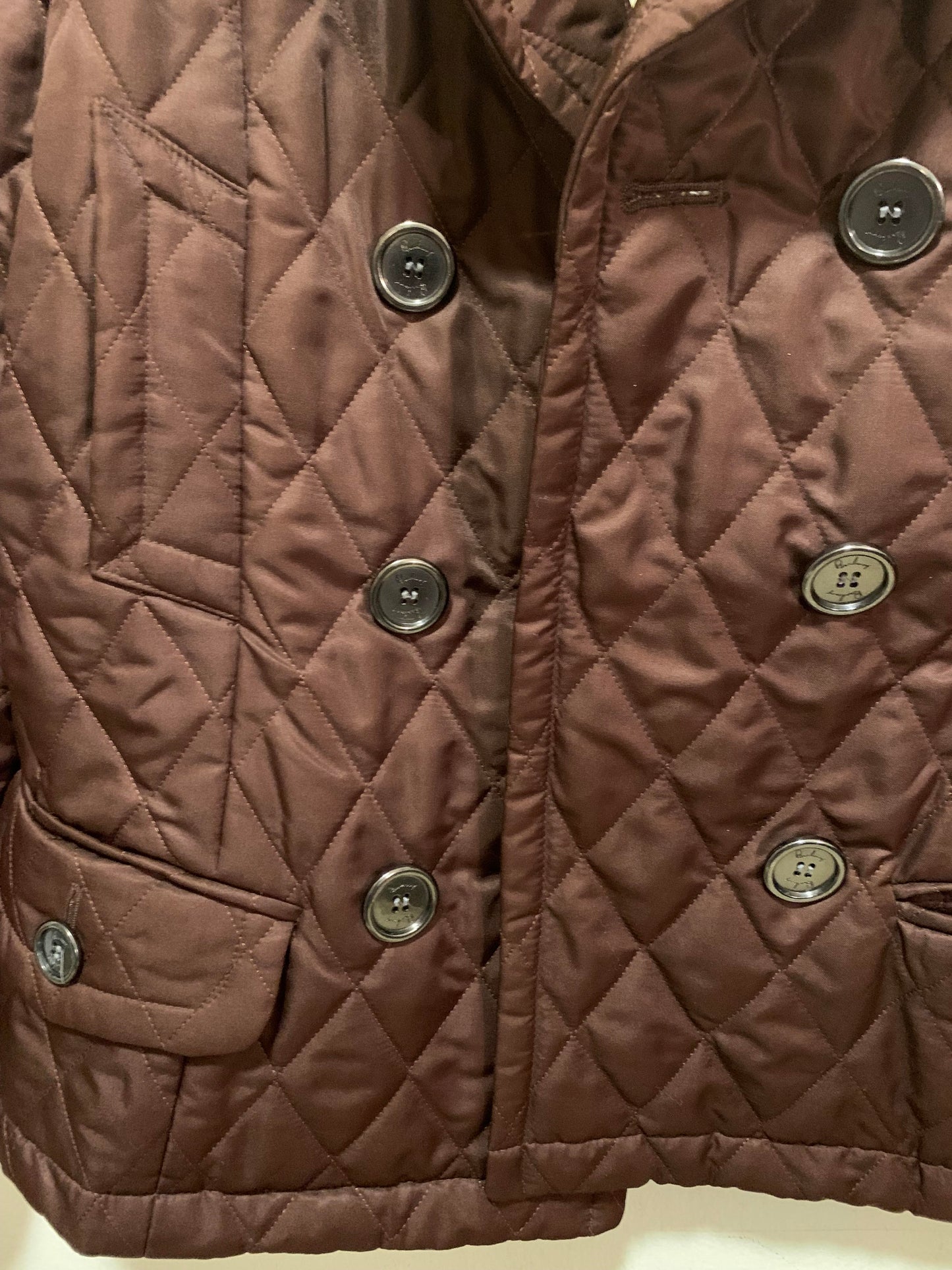 BURBERRY LONDON Women’s Brown Quilted Jacket Size: Large
