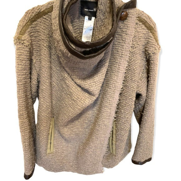 Isabel Marant Women’s wrap Sweater with button cowl neck  |Size: 1|