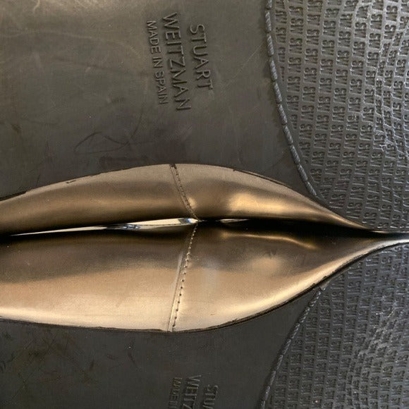Stuart Weitzman Metallic Flats Size: EU 37.5