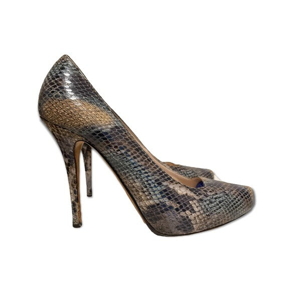 Escada Snakeskin Heels Size: |39|