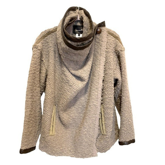 Isabel Marant Women’s wrap Sweater with button cowl neck  |Size: 1|