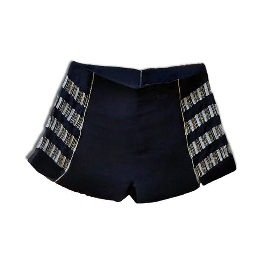 FREE PEOPLE Black Side Bead Detail Shorts |Size:2|