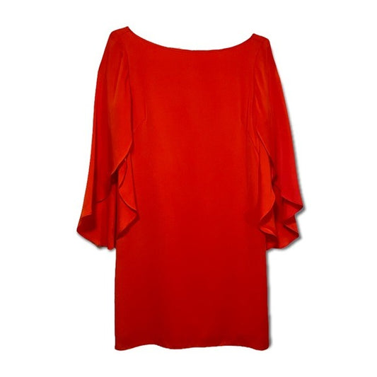 MILLY Coral Silk Dress |Size: 2|