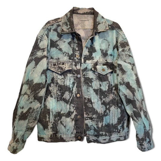 CARMAR Oversized Tie-Dye Denim Jacket |Size: Small|