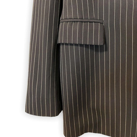 Ralph Lauren Purple Label Collection Women's Black Pinstripe Jacket |Size 6|