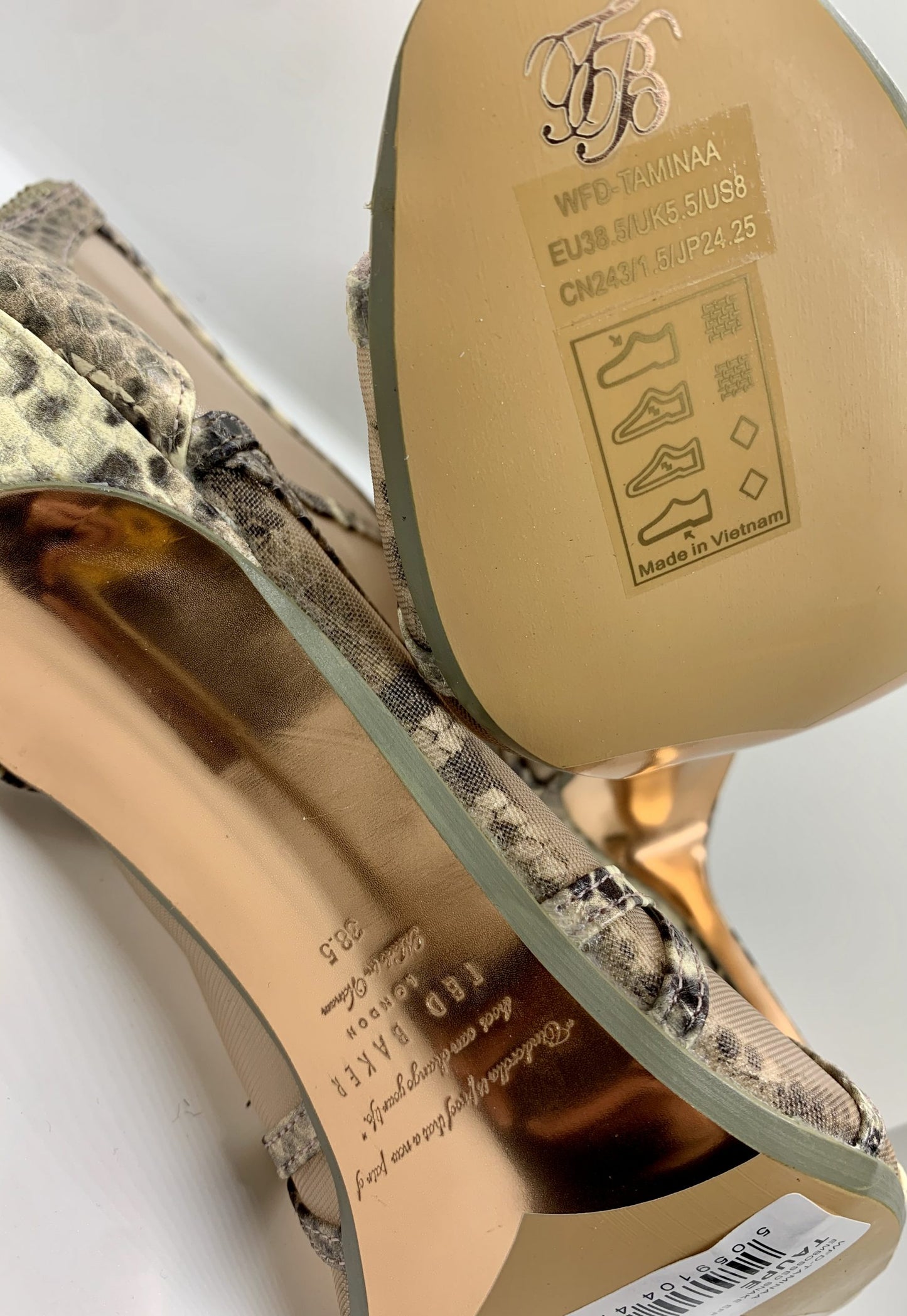 Ted Baker Mesh Heels Size 38.5