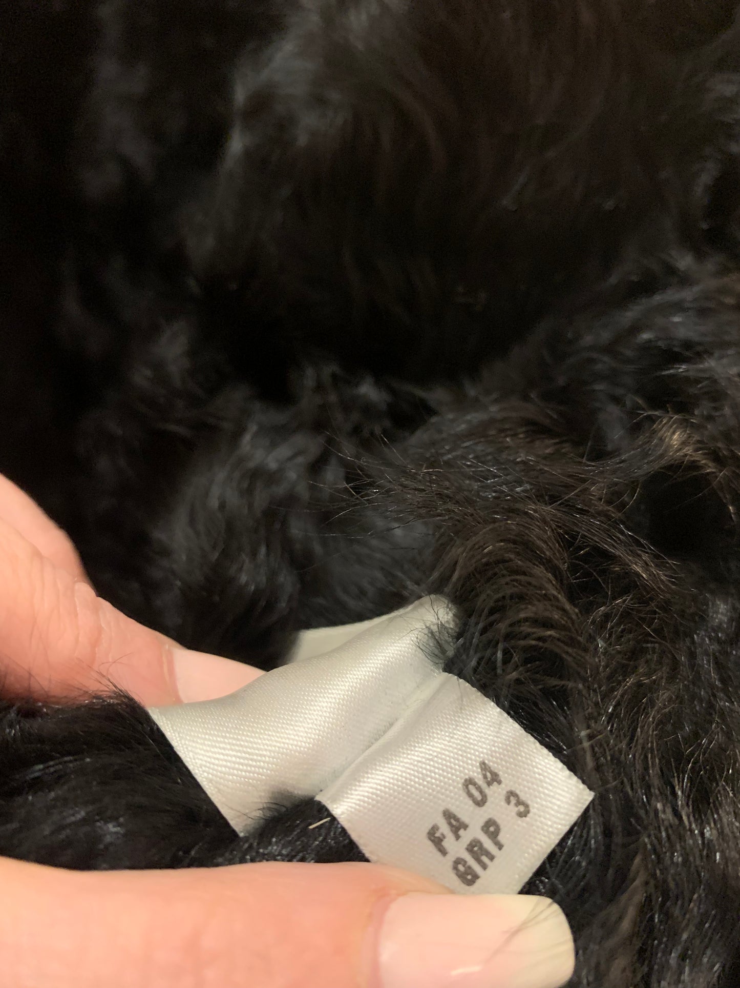 ST. JOHN Suede, Dyed Broadtail Persian Lamb & Silver Fox Fur Trim Long Coat