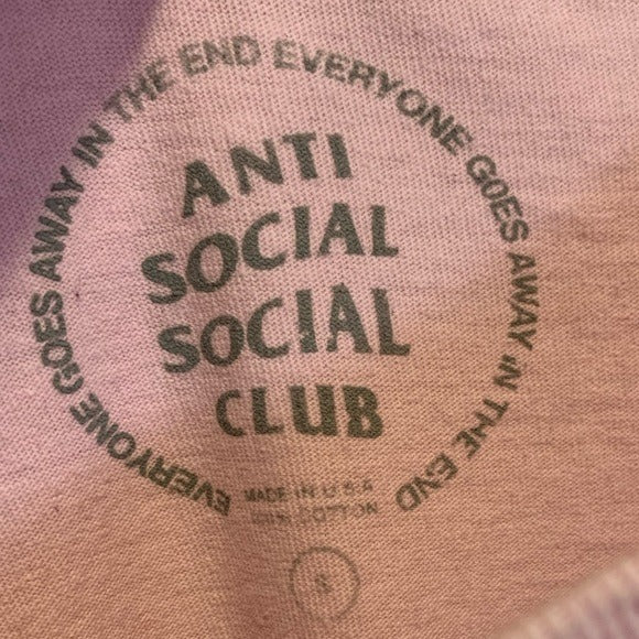 Anti Social Social Club Pink Women’s T-Shirt Small