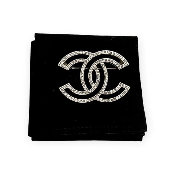 2021 CHANEL Classic CC Large Crystal Brooch