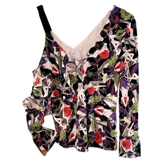 Jason Wu blouse in floral print with woman crêpe de chine | Size: 0 |
