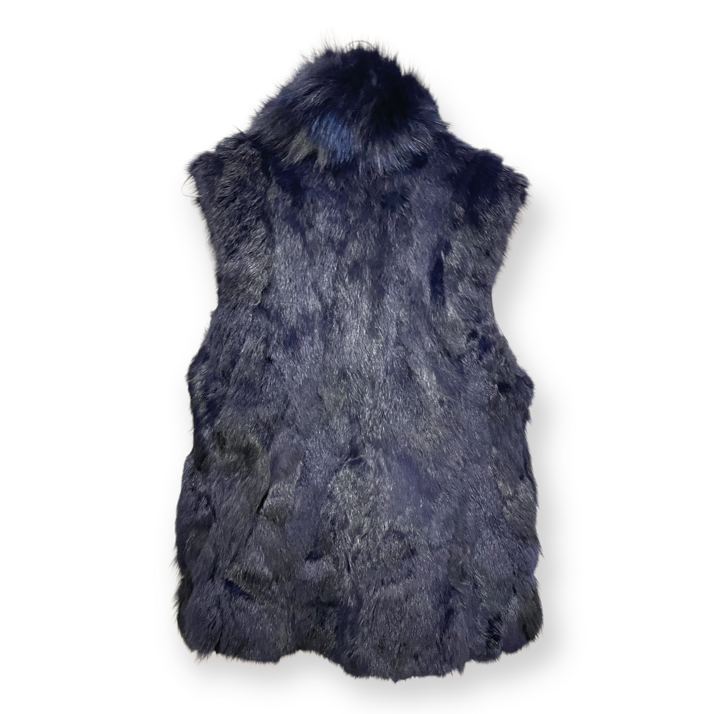 ADRIENNE LANDAU Blue Fur Vest
