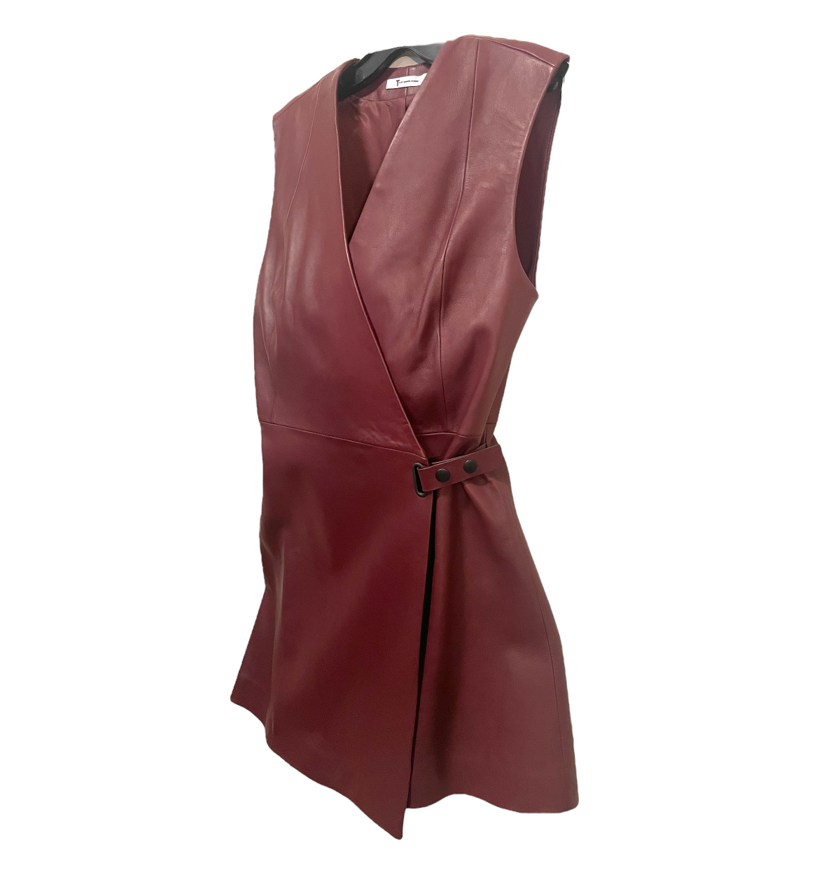 T by ALEXANDER WANG 100% Lambskin Leather Dress |Size:2|
