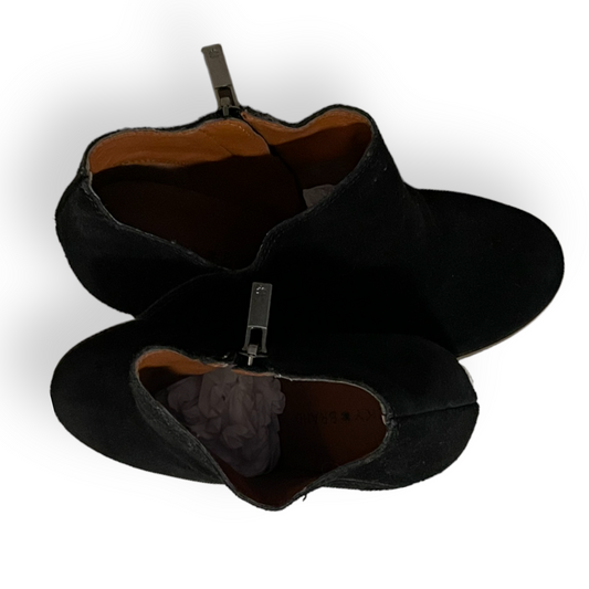 Lucky Brand Black Wooden Wedge Ankle Boots - photo 2 of 13