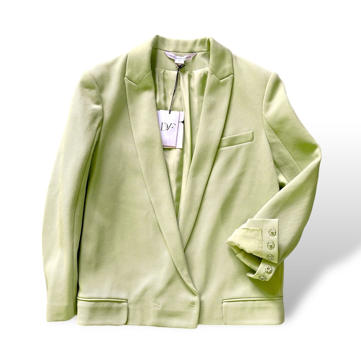 Diana Von Furstenberg Pastel Green STUNNING Jacket/Blazer  |Size: 6| NWT