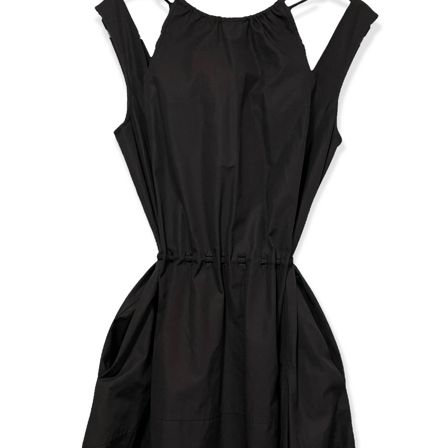 DEREK LAM Black Crew Neck Long Dress Size: | US2, IT38 |