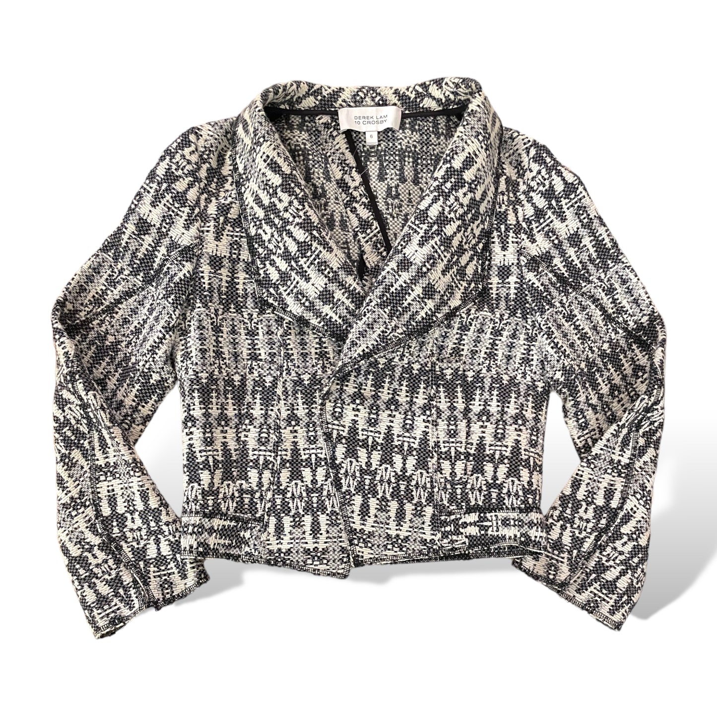 Derek Lam 10 Crosby Open Back Lightweight Jacket |Size:6|