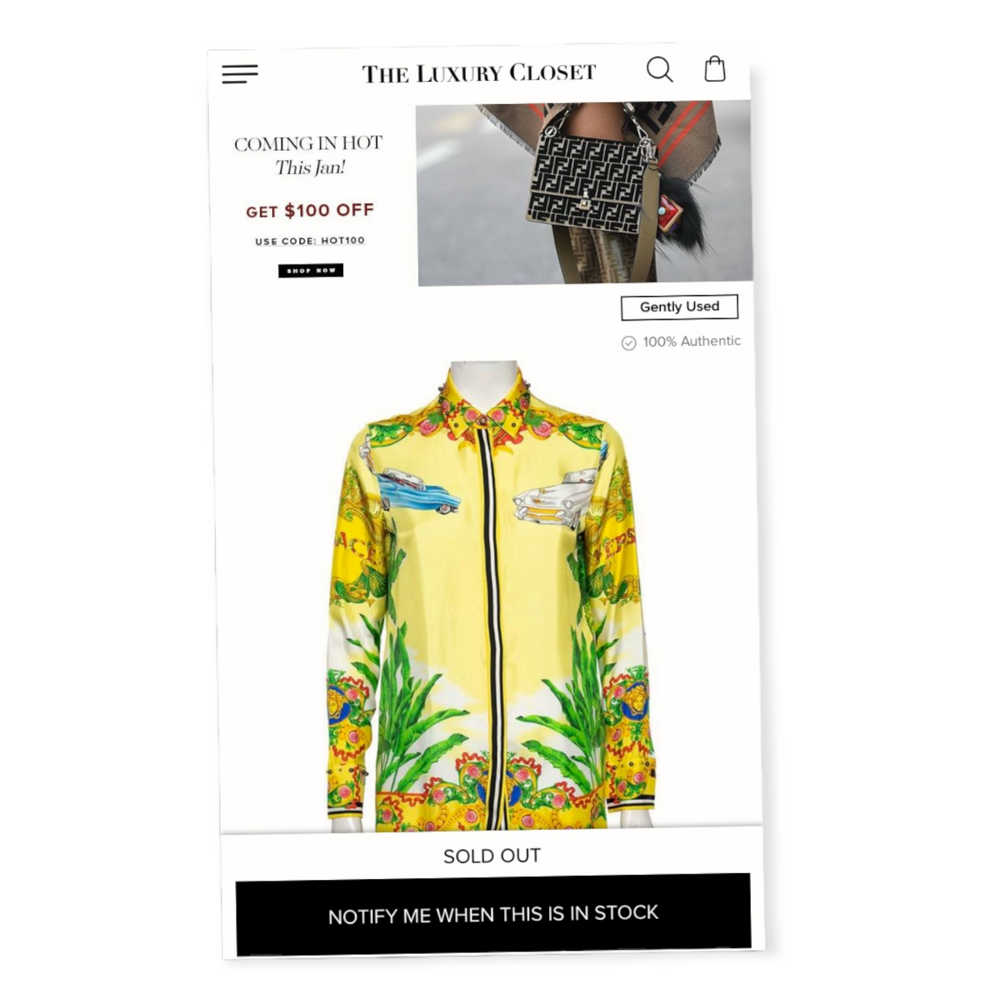 VERSACE women’s silk blouse Size: 2 US 36 EU