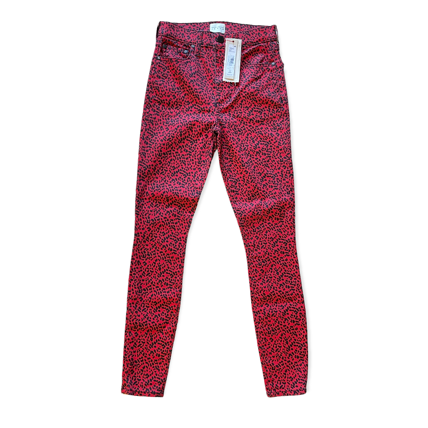 Alice + Olivia Ruby & Mini Black Leopard Print Pants w/ Tags |Size: XS | US 24|