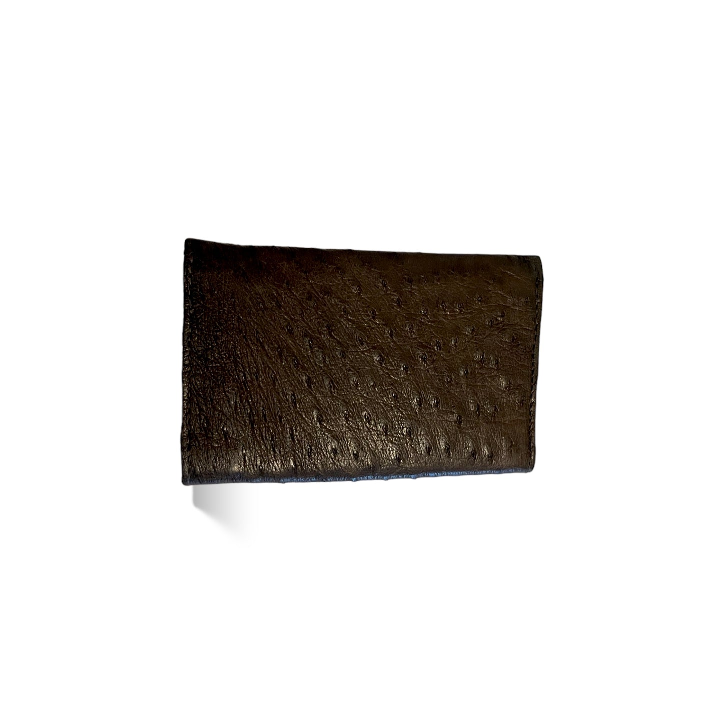 Gucci Vintage Circa 60’s Brown Ostrich leather & Braided Gold Hardware Detail Shoulder Bag