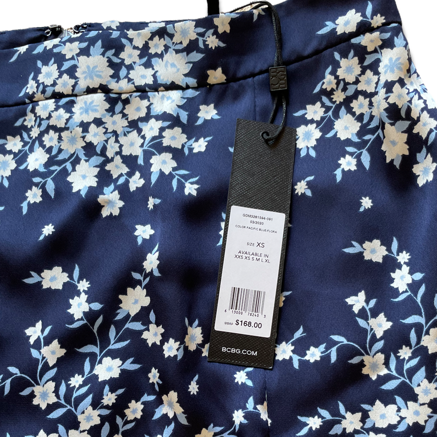 BCBGMaxazria Maxi Floral Blue Print Skirt |Size: XS|