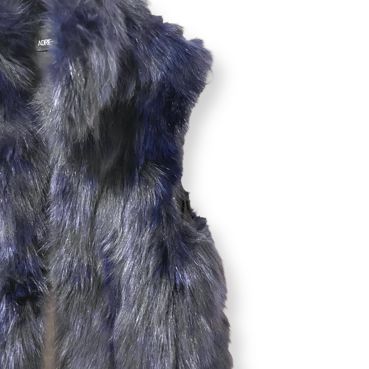 ADRIENNE LANDAU Blue Fur Vest