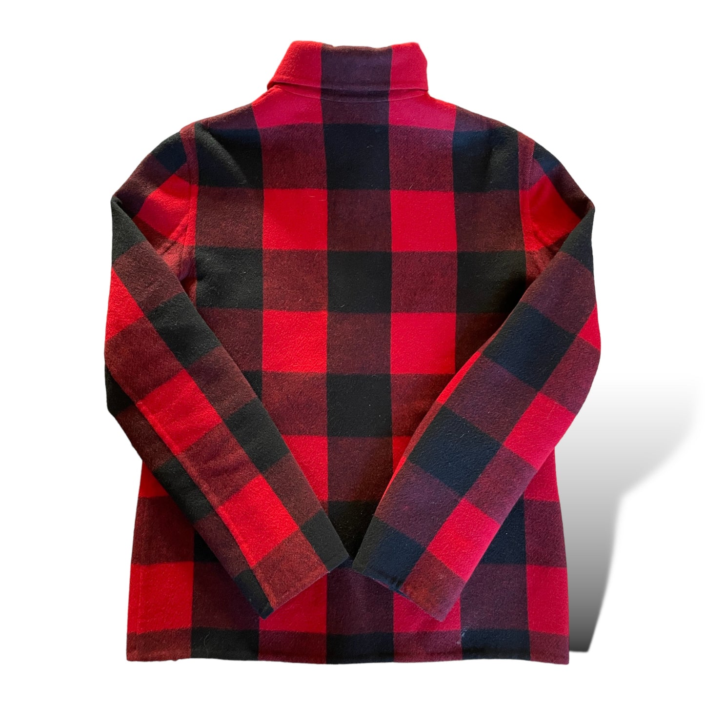 CELINE Wool/Cashmere Red & Black Plaid Jacket |Size: 40|