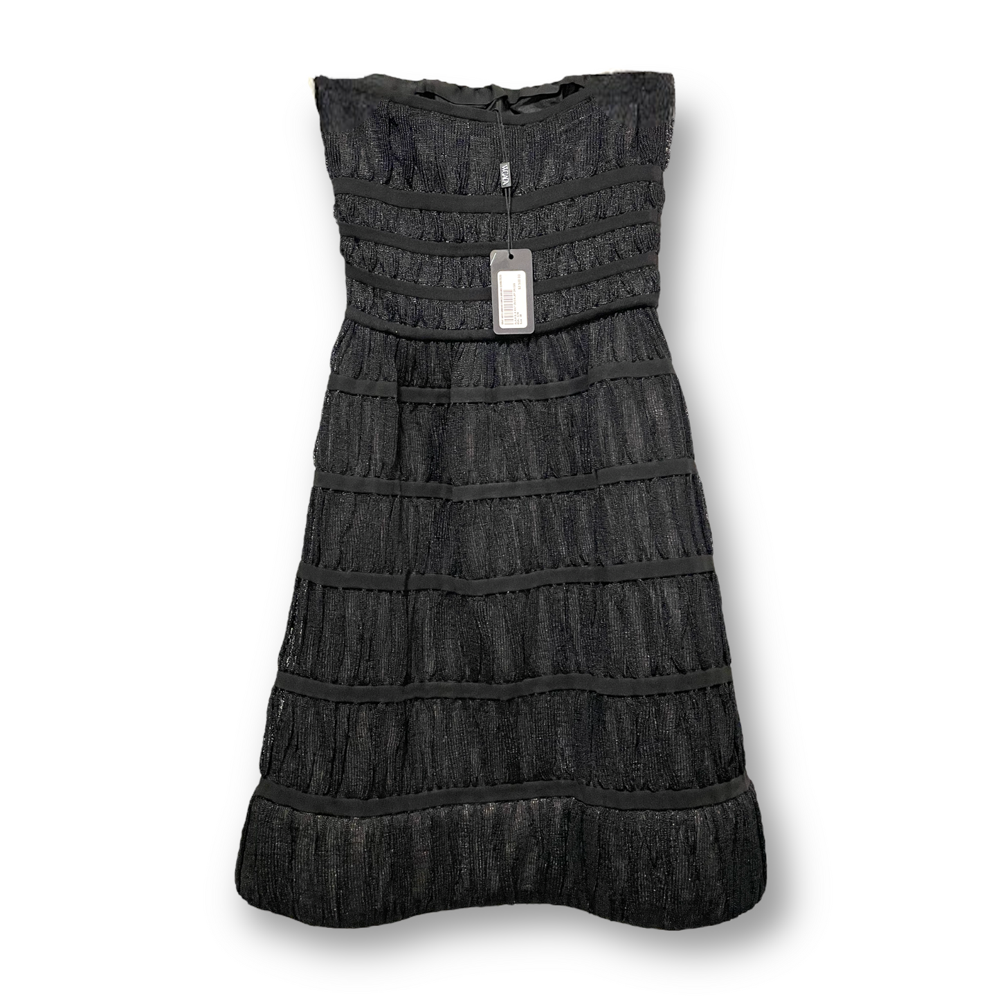 ALAÏA PARIS Black Knit Overlay Dress