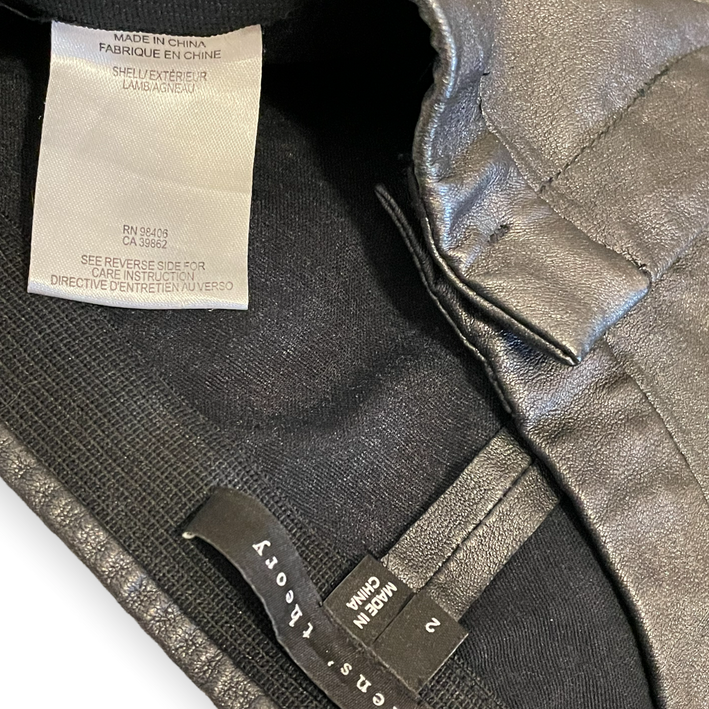 Theyskens’ THEORY Lamb Leather Pants