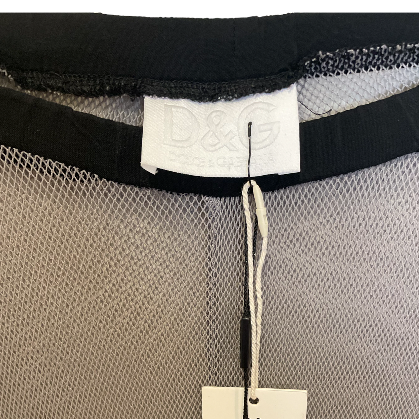 DOLCE & GABBANA Grey Mesh Leggings OSFA