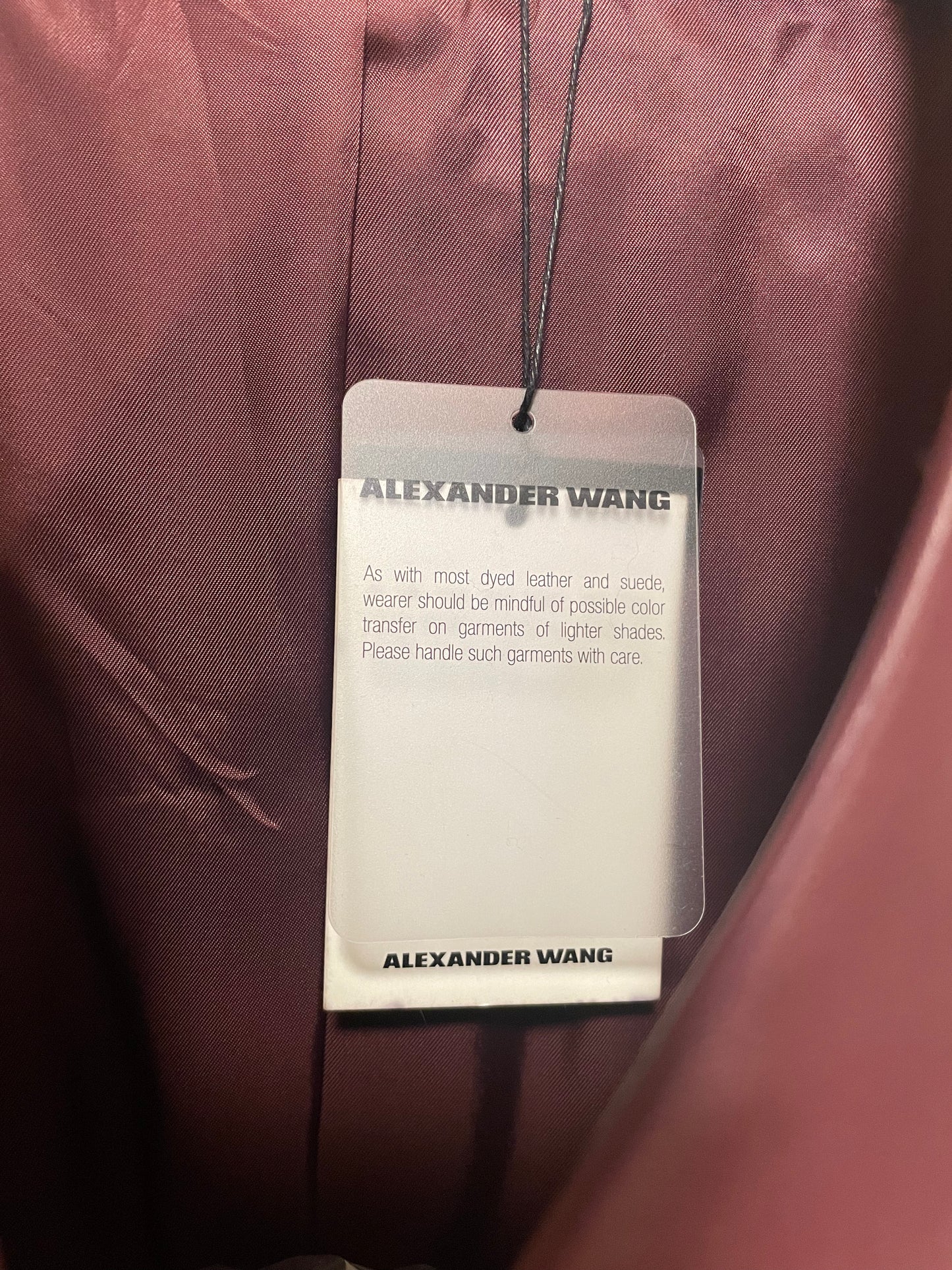 T by ALEXANDER WANG 100% Lambskin Leather Dress |Size:2|
