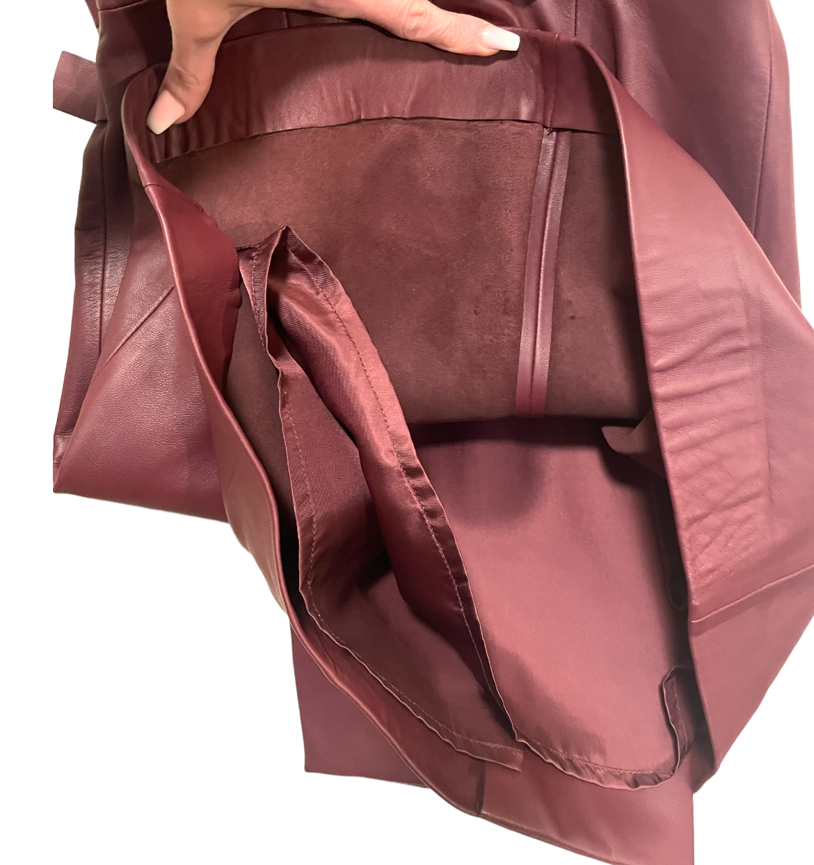 T by ALEXANDER WANG 100% Lambskin Leather Dress |Size:2|
