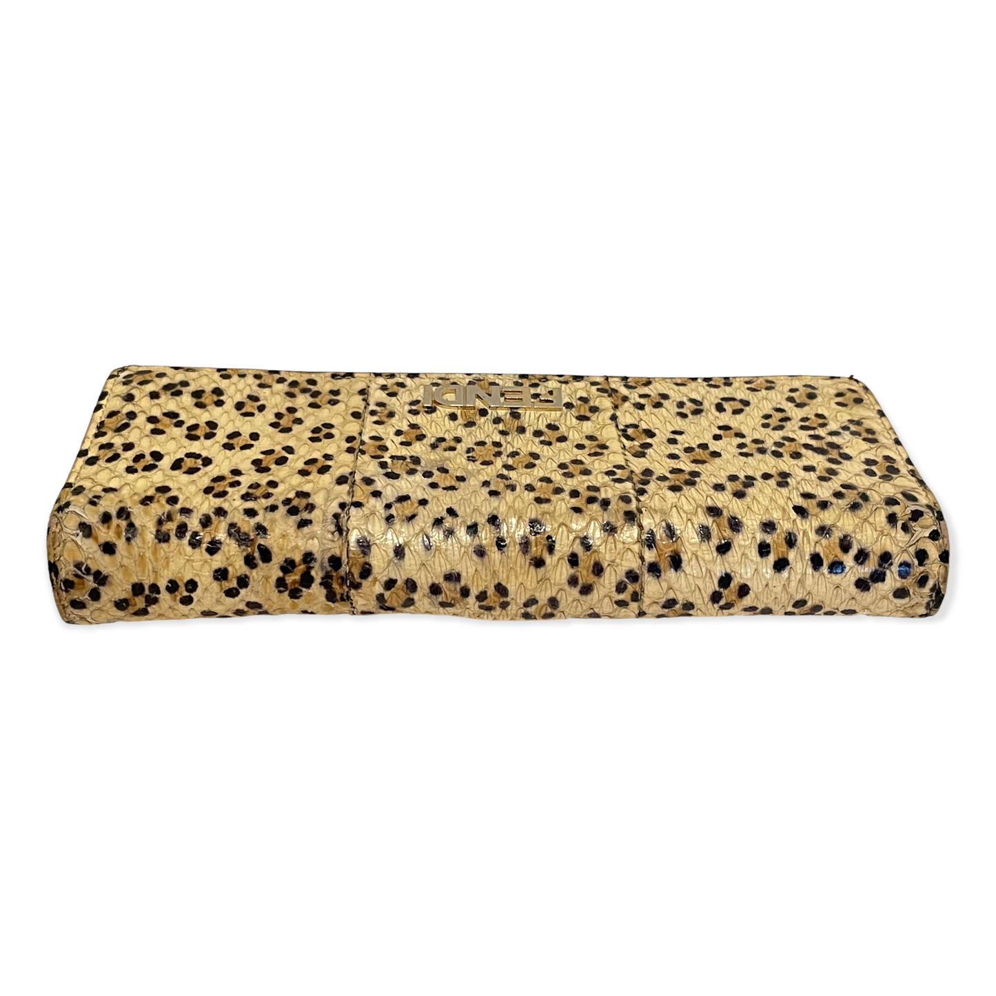 Super RARE Vintage Fendi Python Leopard Print Wallet