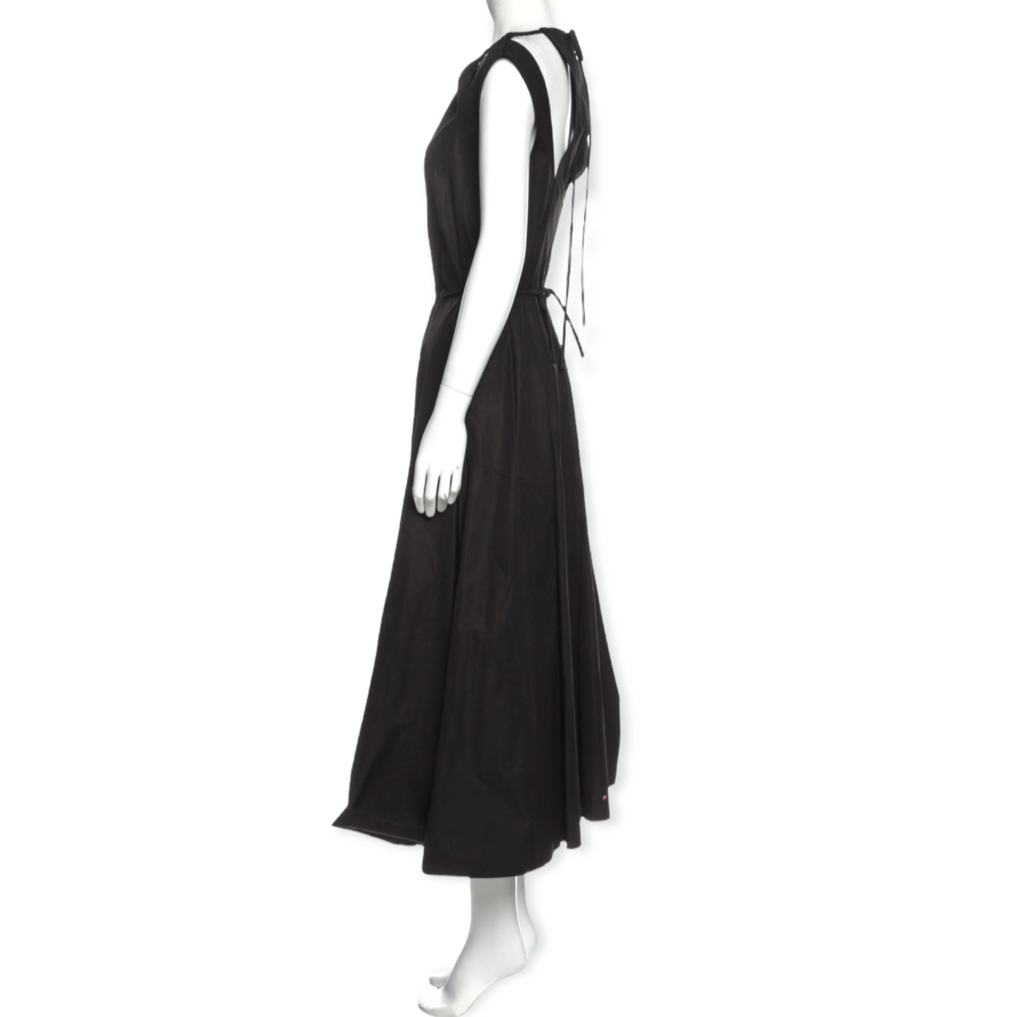 DEREK LAM Black Crew Neck Long Dress Size: | US2, IT38 |