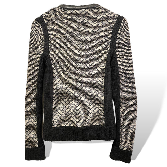 rag & bone Wool with Lamb Leather Trim Jacket - photo 2 of 8