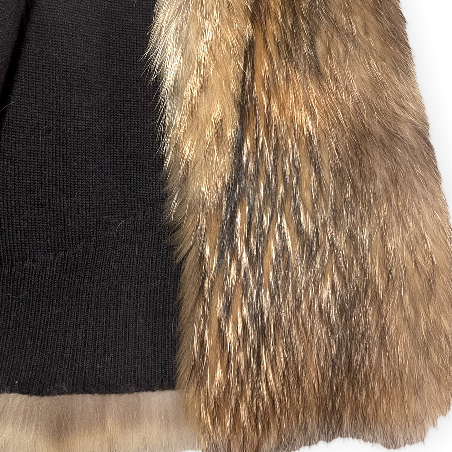 Haute Hippie Raccoon Vest with Merino Wool Lining |Size: XS|