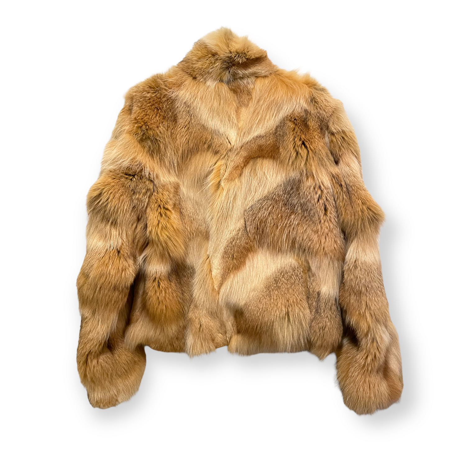 Real FUR COAT in Shades of Tan & Cognac