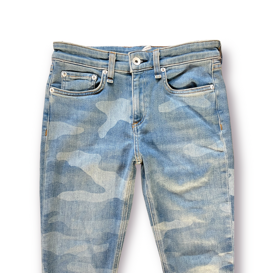 rag & bone Mid-Rise Light Denim Camouflage Jeans - photo 2 of 8