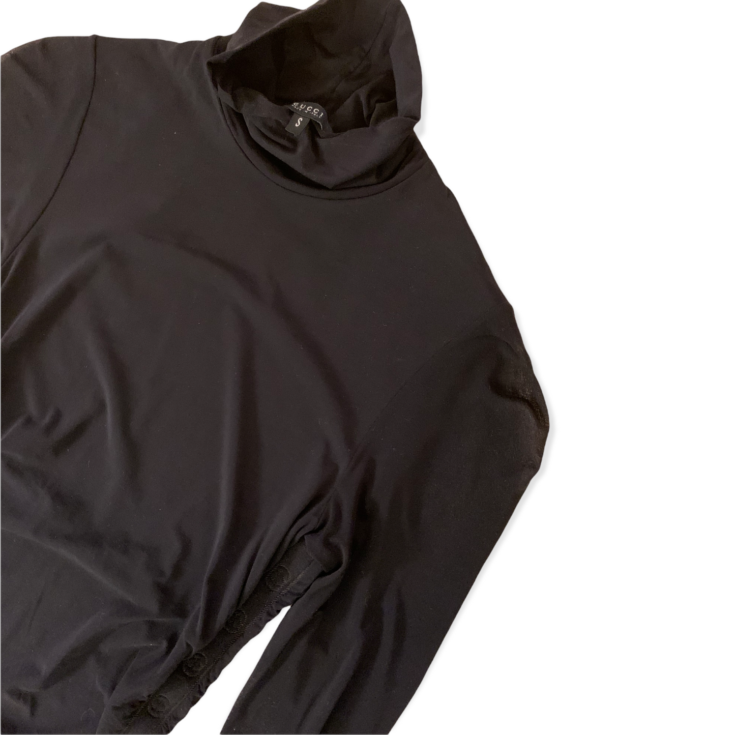 GUCCI Made in Italy GG Logo Turtle Neck |Size:S|