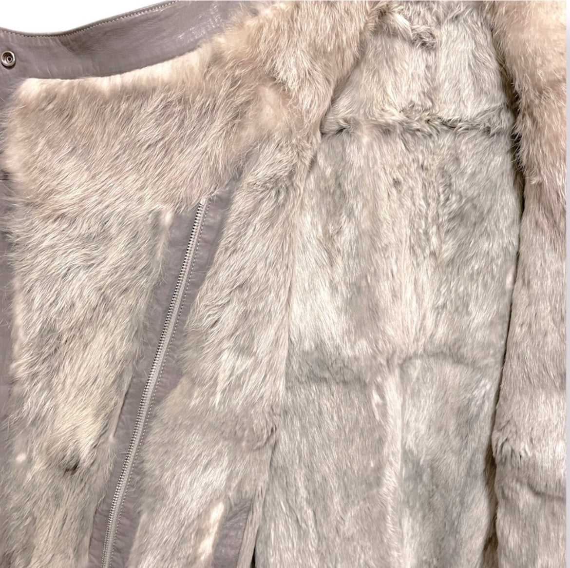 HELMUT LANG Reversible Wool & Fur Jacket with Lamb leather Accents |Size: Small|