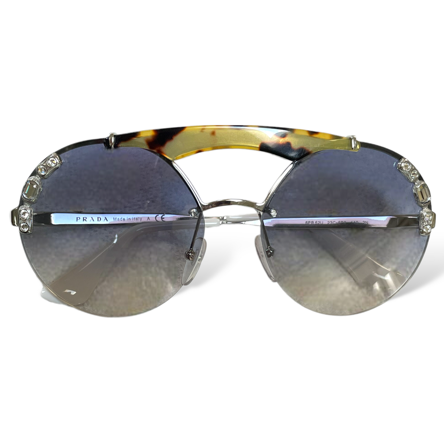 PRADA SPR 52U 23C-5R0 Light Havana Sunglasses