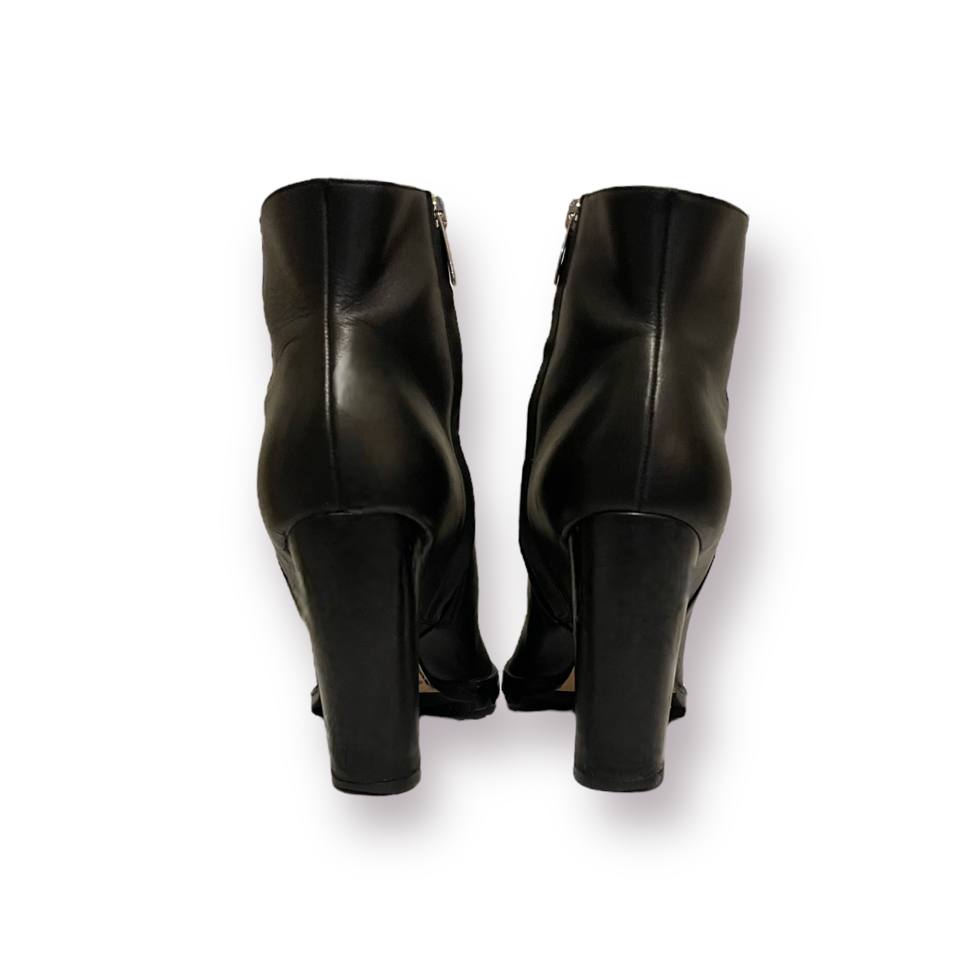 Gianvito Rossi Black Leather Ankle Boots |Size: 38.5|