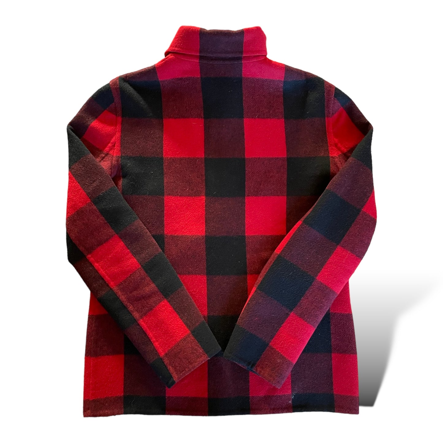 CELINE Wool/Cashmere Red & Black Plaid Jacket |Size: 40|