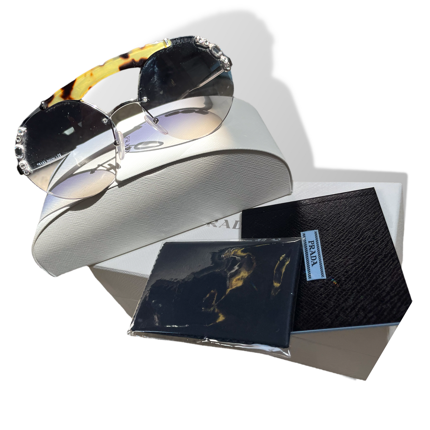 PRADA SPR 52U 23C-5R0 Light Havana Sunglasses