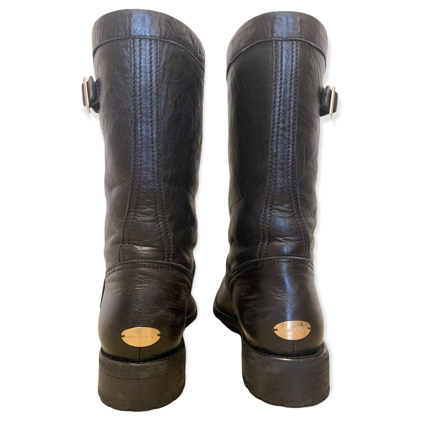 Jimmy Choo Leather Biker Boots