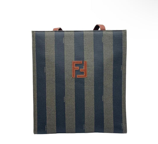 FENDI Circa 1990’s Vintage Penguin Striped Backpack Made in Italy